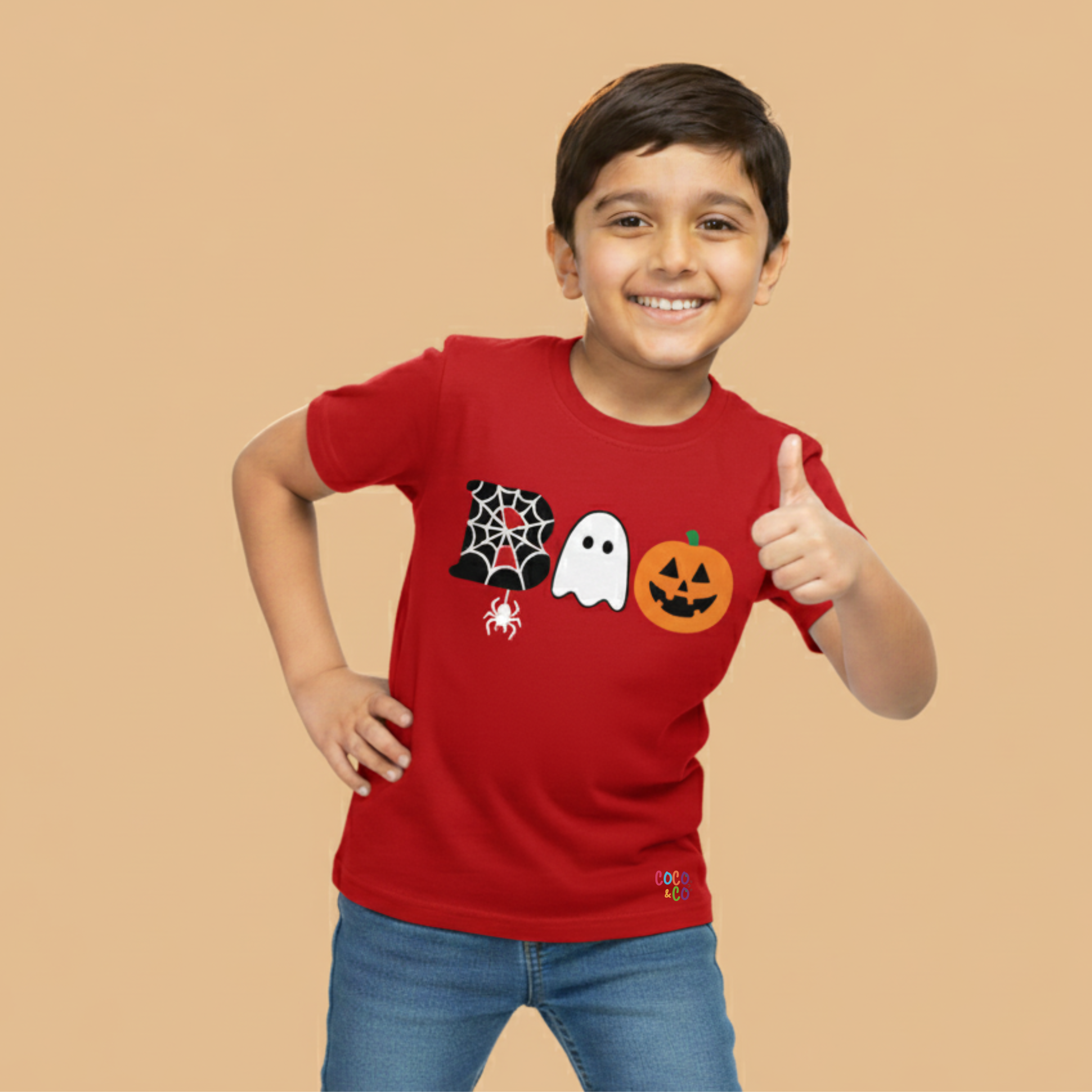 Boo Trio Boys Tee – Red