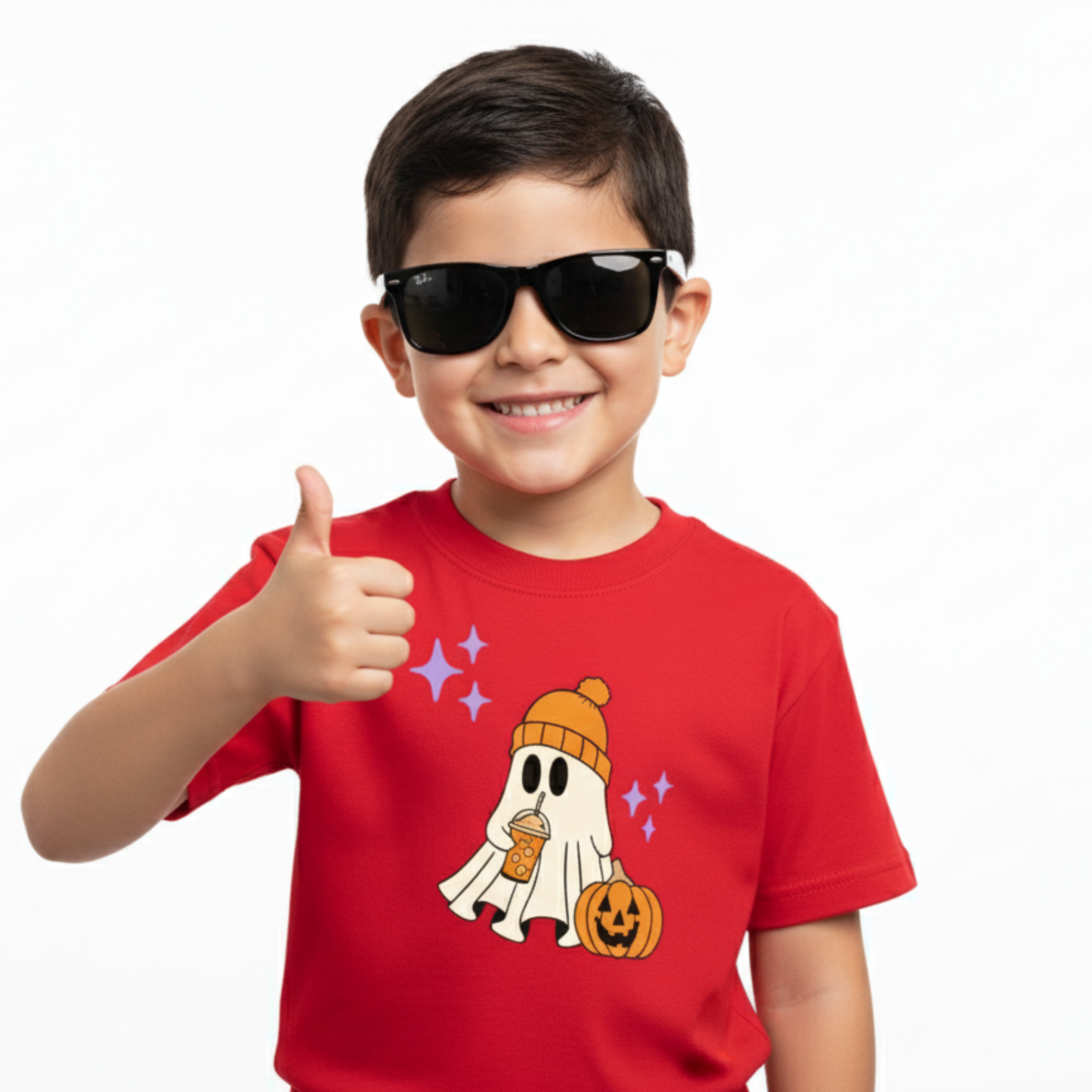 Cool Ghost Boys Tee – Red
