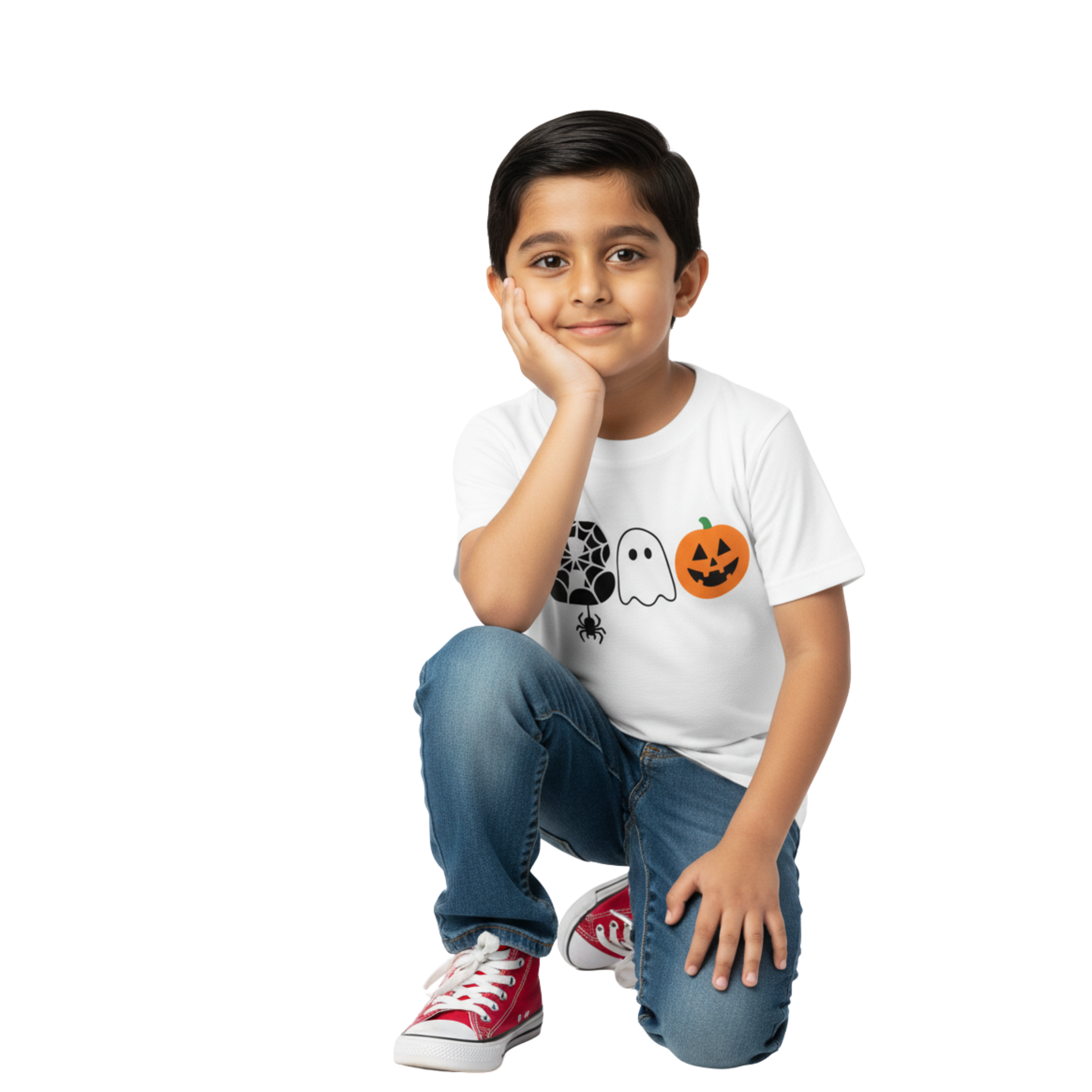 Boo Trio Boys Tee – White