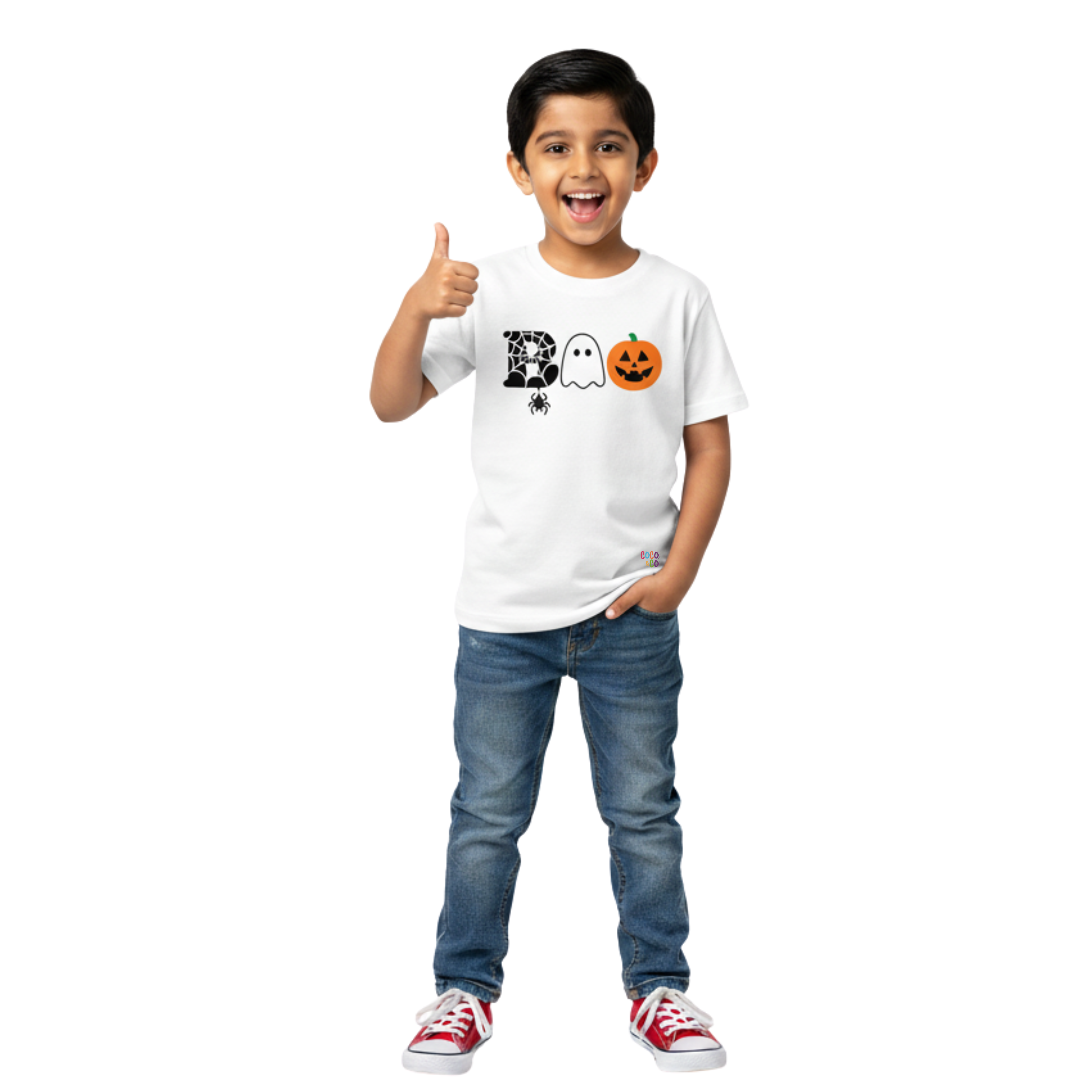 Boo Trio Boys Tee – White