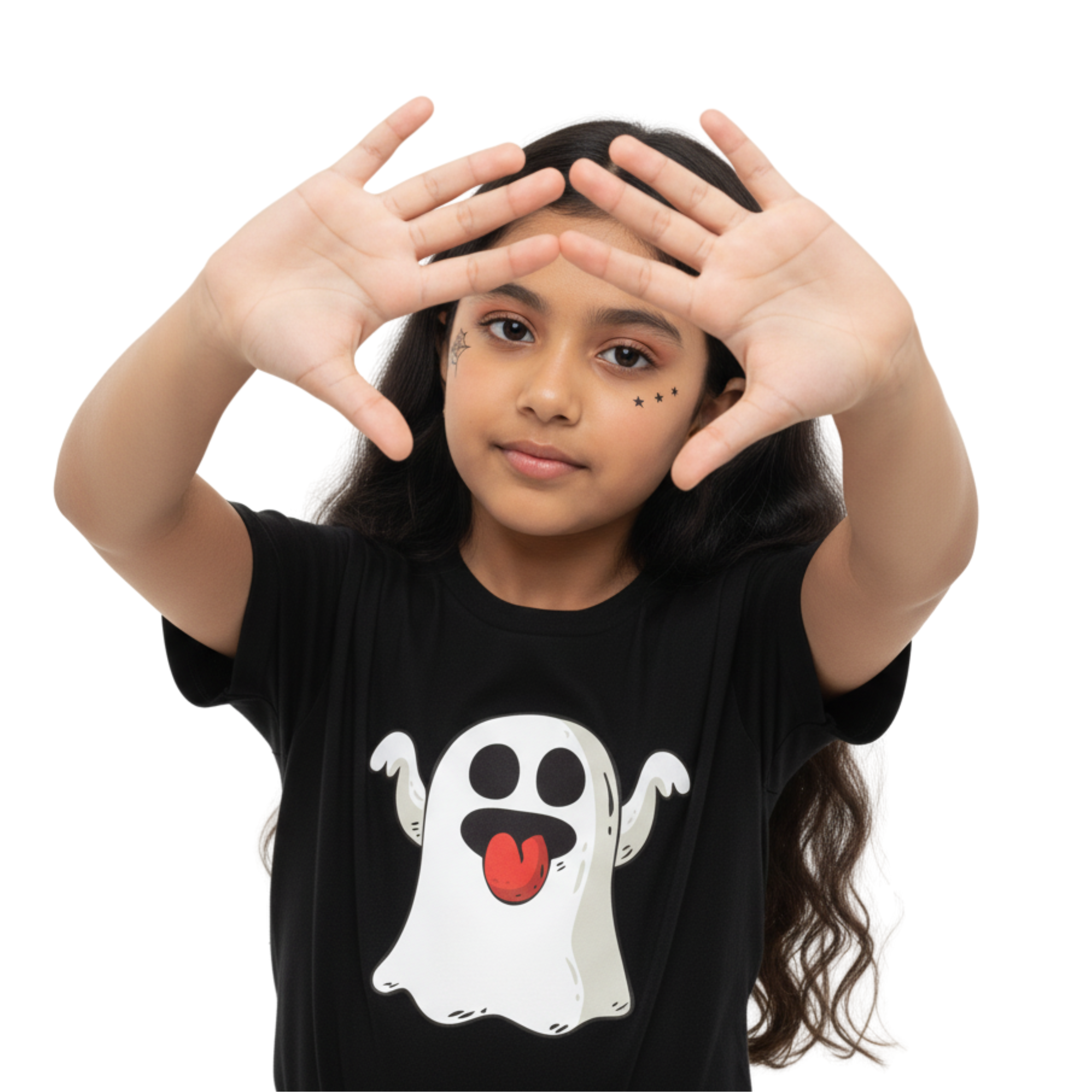 Spooky Ghost Tee – Black