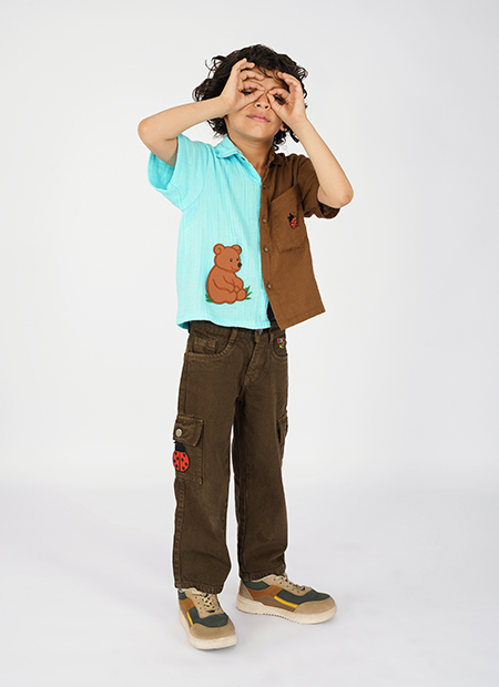 Bear and Ladybug Dual tone Shirt